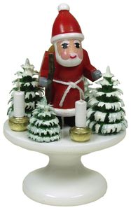 Hans Günter Flath Leuchter mit Weihnachtsmann (Hans Günter Flath) Miniatur-Leuchter mit Weihnachtsmann